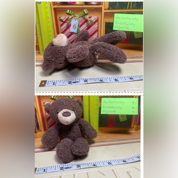 1 BRAND NEW GUND MINI FUZZY PLUSH BEAR ORNAMENT TOY APPROX 4” PRICE FIRM - Picture 10 of 14